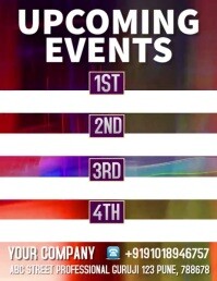 White List-based Upcoming Event  Flyer (us Letter) template