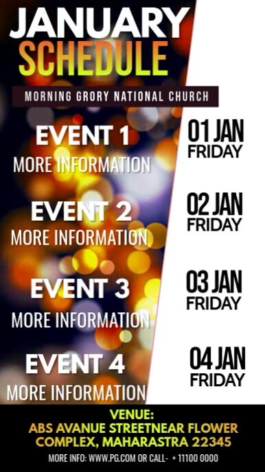 White List-based Upcoming Event  Instagram Story template