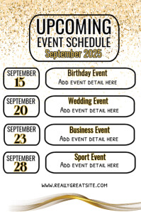 Events List Creative event list Template | PosterMyWall