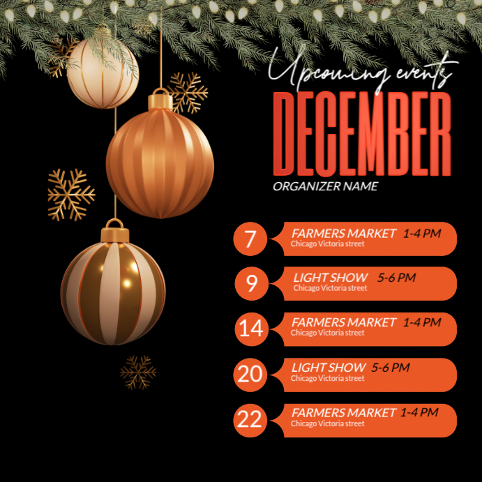 Events 1003 Copy of White List-based Upcoming Events Christmas Instagram Post ...