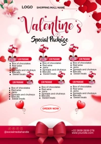 White List-based Valentine's Special Package Sale Template  A4