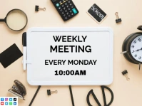 White List-based Weekly Meeting Yard Sign template