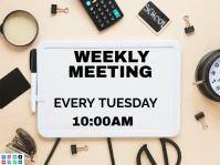 White List-based Weekly Meeting Yard Sign template