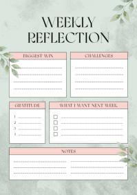 Белый Weekly Planner A5 Template - Page 4