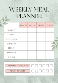 Белый Weekly Planner A5 Template - Page 3