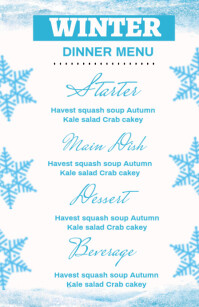 Winter Menu Examples Winter Menu Template | PosterMyWall