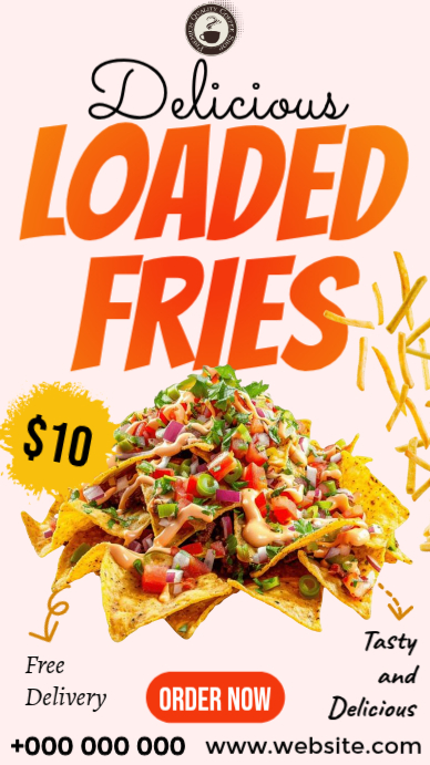 Loaded Fries Promotion Template | PosterMyWall
