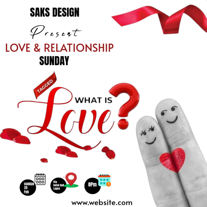 Copy of White Love & Relationship Sunday Instagram Post | PosterMyWall