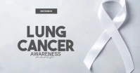 White Lung Cancer Awareness Month Facebook Shared Image template