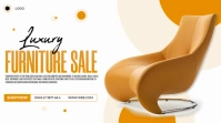White Luxury Furniture Sale Poster Presentation (16:9) template