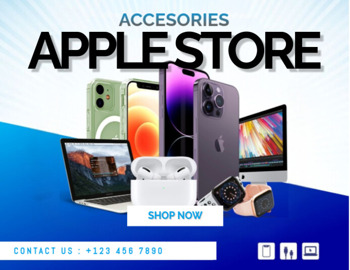 White Maksimalis Accesories Store Pamflet (letter As) Flyer (US Letter) template