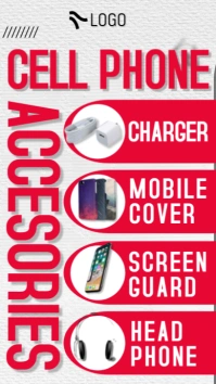 White Maksimalis Cell Phone Instagram Story template