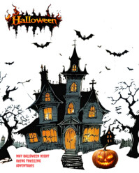สีขาว Halloween Night Instagram Portrait Template