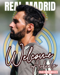 Grå Coach Manager Announcement Instagram Portrait Template