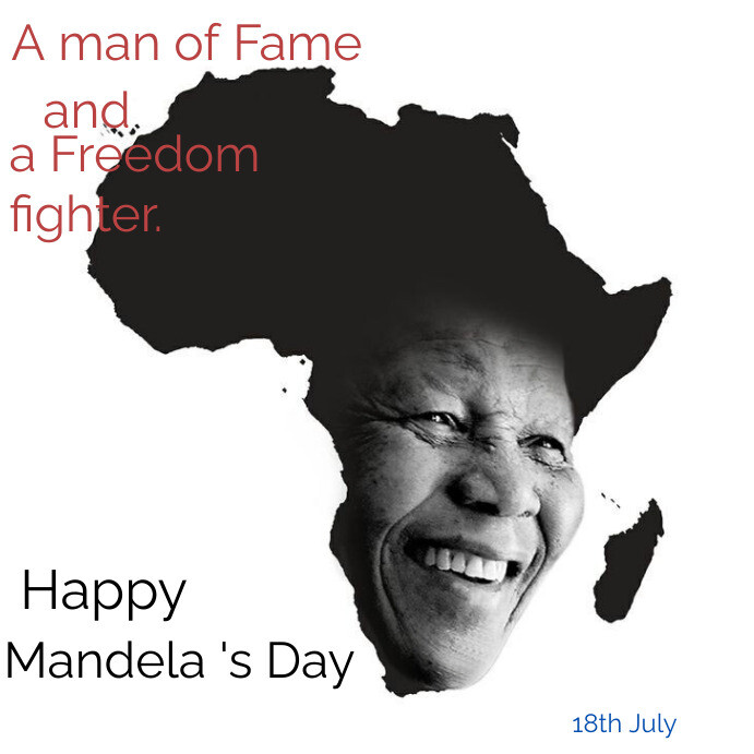 White Mandela's Legacy  Instagram Post template