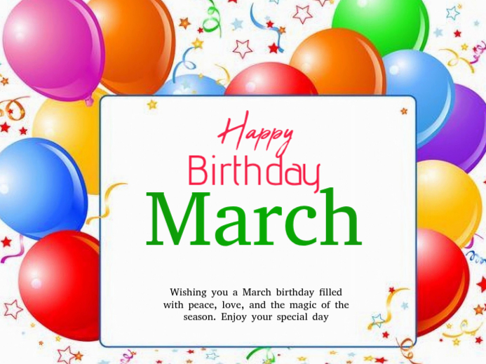 White March Birthday Celebration Yard Sign Template | PosterMyWall