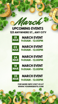 March Events Calendar Template | PosterMyWall