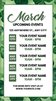 White March Events Instagram Story template