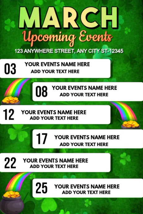White March Events Poster Video Template | PosterMyWall