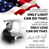 White  Martin Luther King Jr Day Templates  Instagram Post