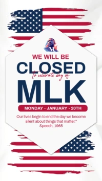 White Martin Luther King Jr. Day Instagram Story Indaba yaku-Instagram template