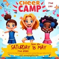 White Massimalista Cheer Camp Post Instagram template