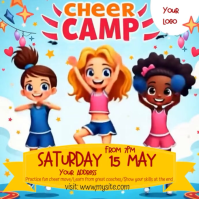 White Massimalista Cheer Camp Post Instagram template