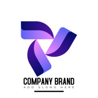 White Maximalist Abstract Logo template