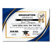 White Maximalist Academic Certificate Templat Instagram-bericht template