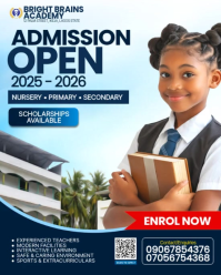 White Maximalist Admission Open Flyer  Instagram Portrait template