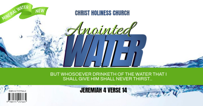 White Maximalist Anointed Water Bottle Sticker Facebook Shared Image Isithombe Esabiwe ku-Facebook template