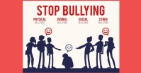 White Maximalist Anti Bully  Facebook Event C template
