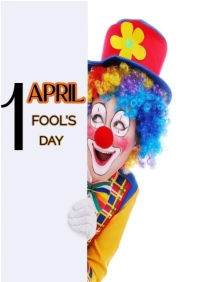 White Maximalist April Fool's Day  A4 template