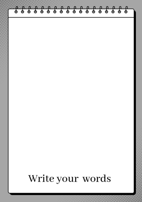 White Maximalist Assignment Background A4 template