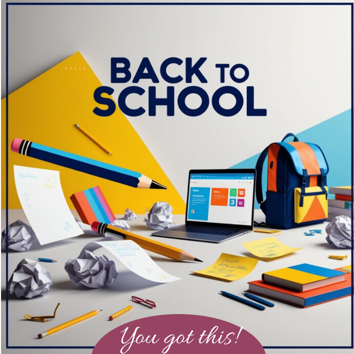 Copy of White Maximalist Back To School Design Insta | PosterMyWall