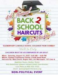 White Maximalist Back To School Flyer (us Letter) template