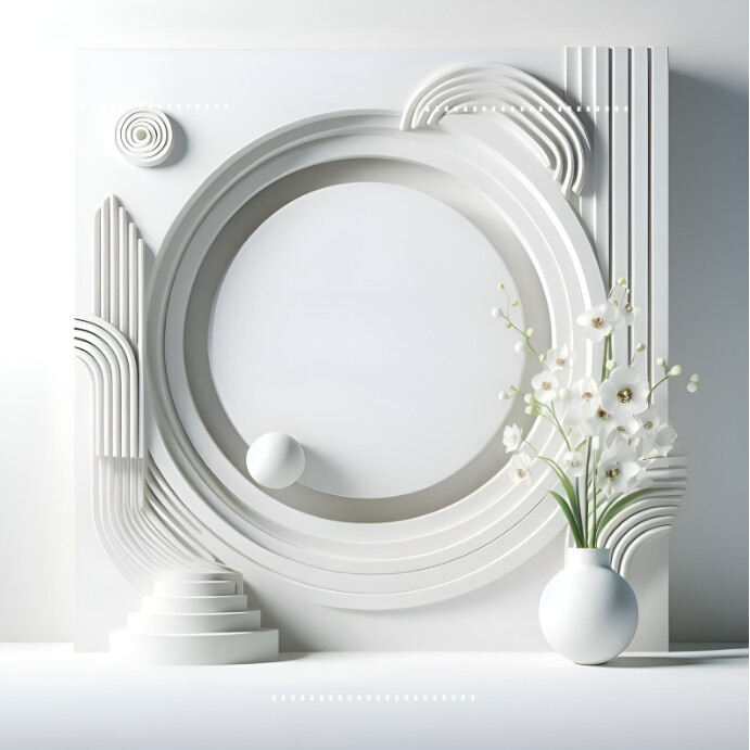 White Maximalist Background Frame Template Instagram Post PosterMyWall