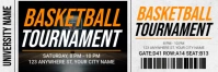 White Maximalist Basketball Tournament Twitter Banner template