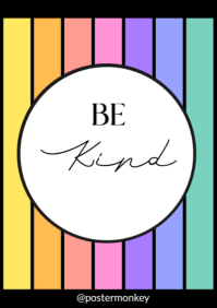 White Maximalist Be Kind A2 template