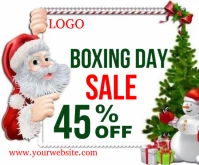 White Maximalist Best Boxing Day Sales Advert  Medium Rectangle template