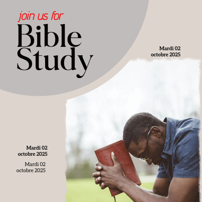 Copy of White Maximalist Bible Study Instagram Post | PosterMyWall