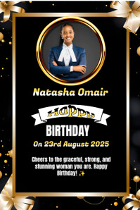 White Maximalist Birthday Celebration  Pinterest Graphic template