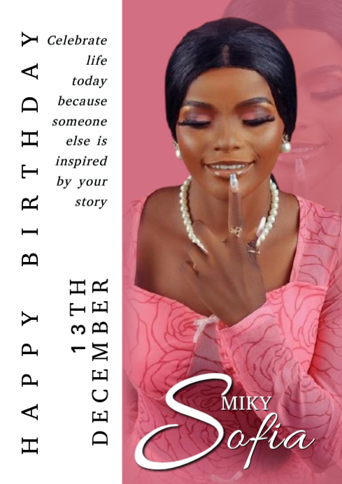 Copy of White Maximalist Birthday Flyer A4 | PosterMyWall