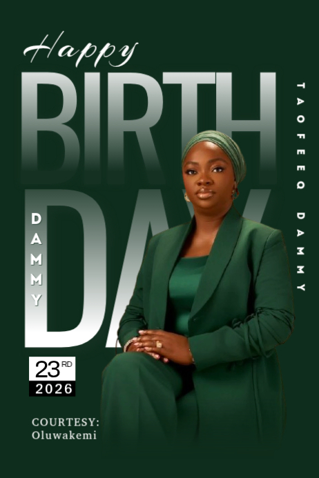 Copy of White Maximalist Birthday Flyer Banner 4' × 6' | PosterMyWall