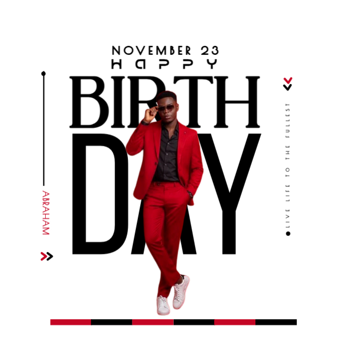 Plantilla de White Maximalist Birthday Flyer Instagram Post | PosterMyWall