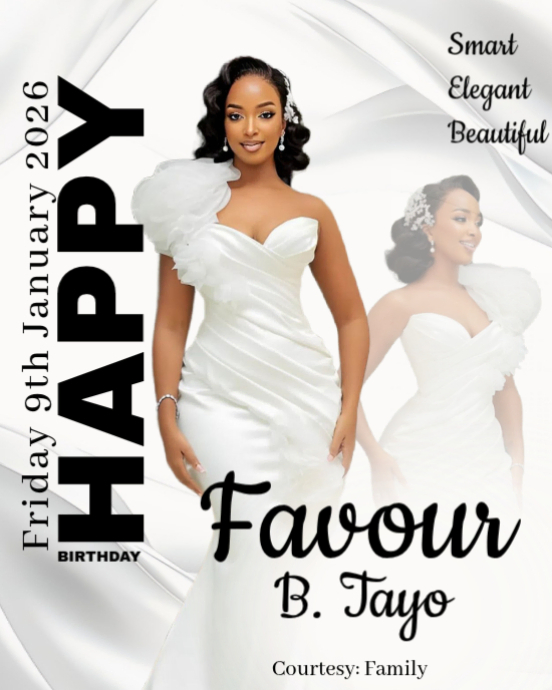 White Maximalist Birthday Flyer Instagram Portrait Template | PosterMyWall
