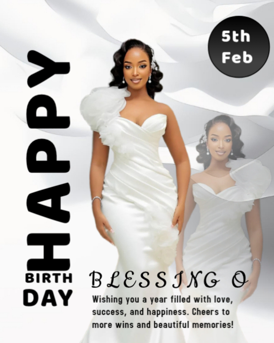 Copy of White Maximalist Birthday Flyer Instagram Portrait | PosterMyWall