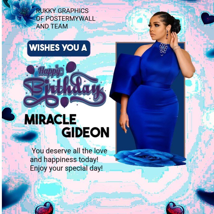 White Maximalist Birthday Instagram Post Template | PosterMyWall
