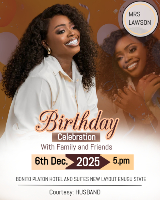 White Maximalist Birthday Photo Graphic Template Instagram Portrait ...