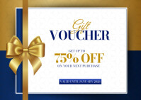 Blanc Gift Voucher Postcard Template